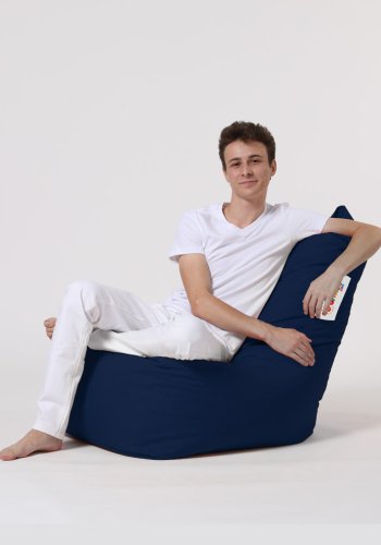 NORDVÄRK Diamant udendrs skkestol - mrkebl polyester