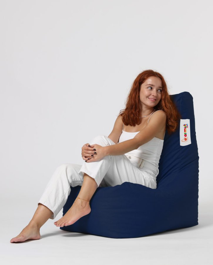 NORDVÄRK Diamant udendrs skkestol - mrkebl polyester