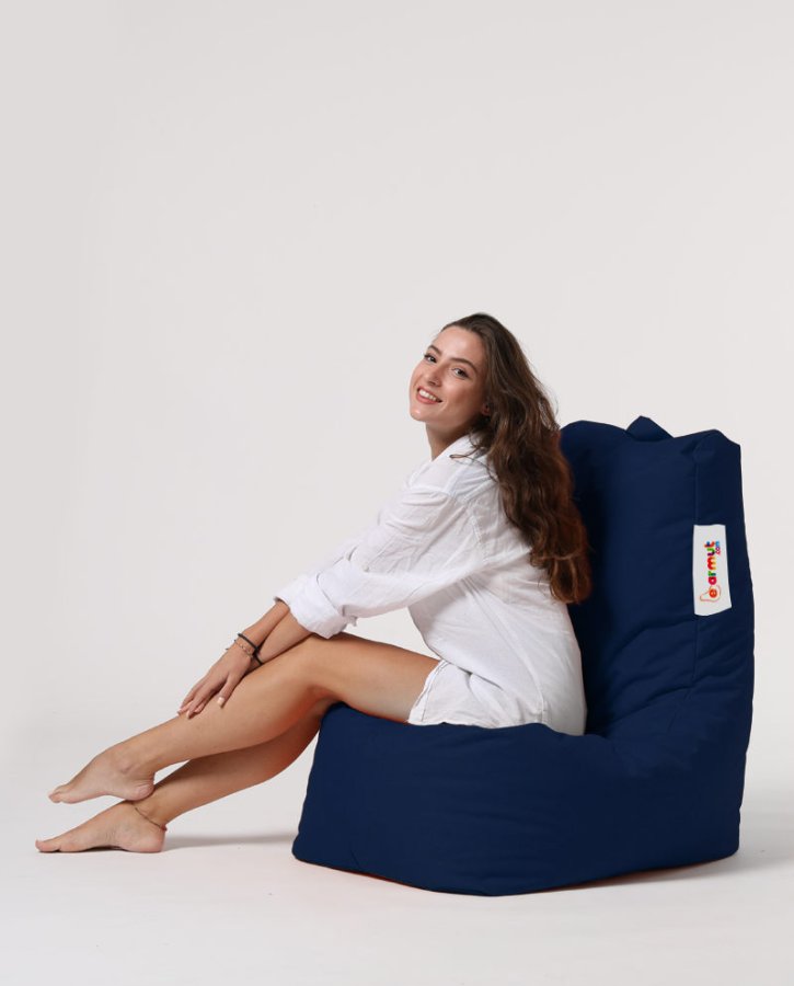 NORDVÄRK Diamant udendrs skkestol - mrkebl polyester