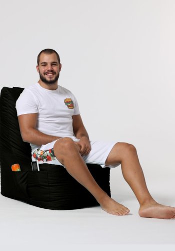 NORDVÄRK Diamond udendrs skkestol - sort polyester