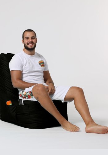 NORDVÄRK Diamond udendrs skkestol - sort polyester