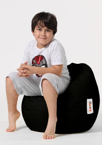 NORDVÄRK Premium Kids udendrs skkestol til brn - sort polyester