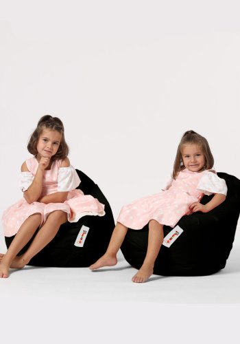 NORDVÄRK Premium Kids udendrs skkestol til brn - sort polyester