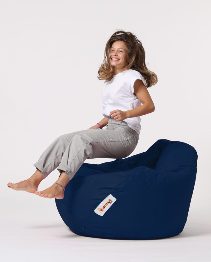 NORDVÄRK Premium XXL udendrs skkestol - mrkebl polyester