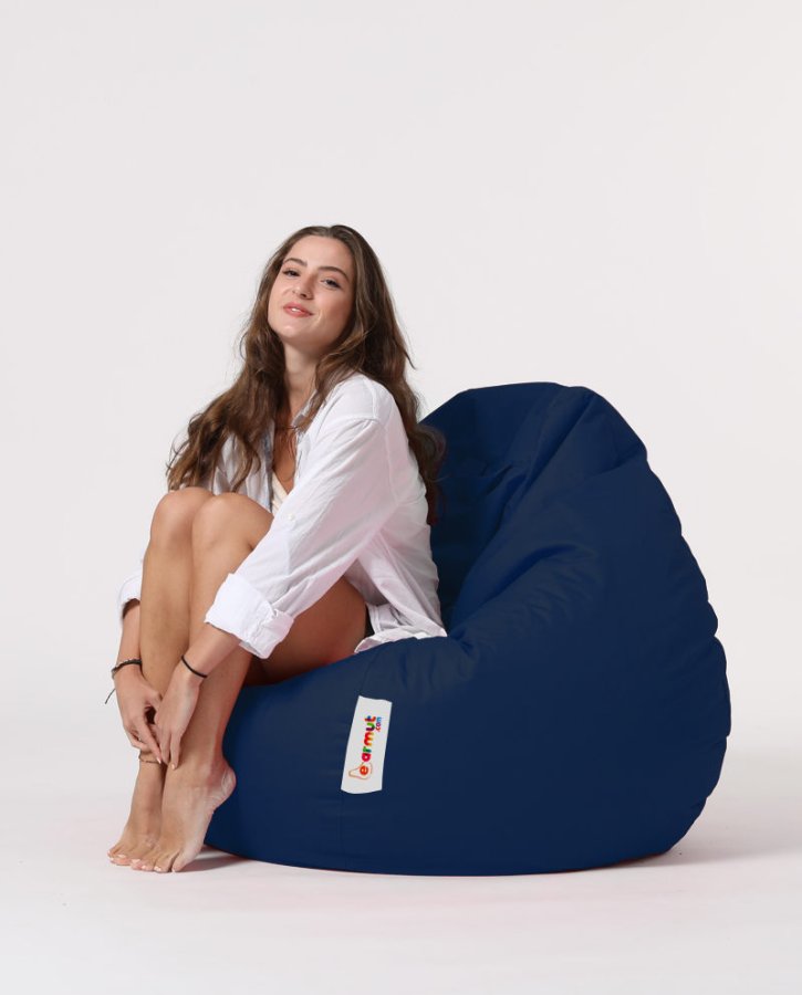 NORDVÄRK Premium XXL udendrs skkestol - mrkebl polyester