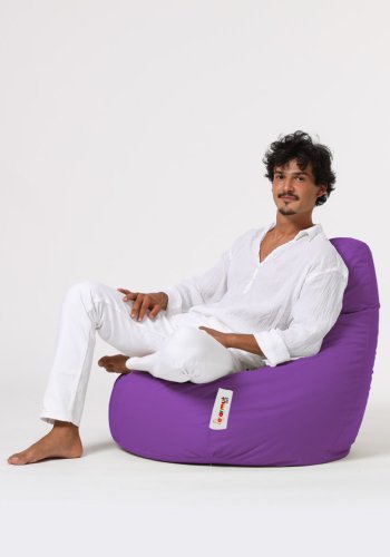 NORDVÄRK Drop L udendrs skkestol - lilla polyester