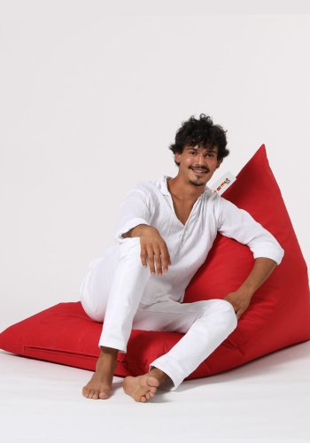 NORDVÄRK Pyramid Big Bed udendrs skkestol - rd polyester