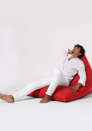 NORDVÄRK Pyramid Big Bed udendrs skkestol - rd polyester