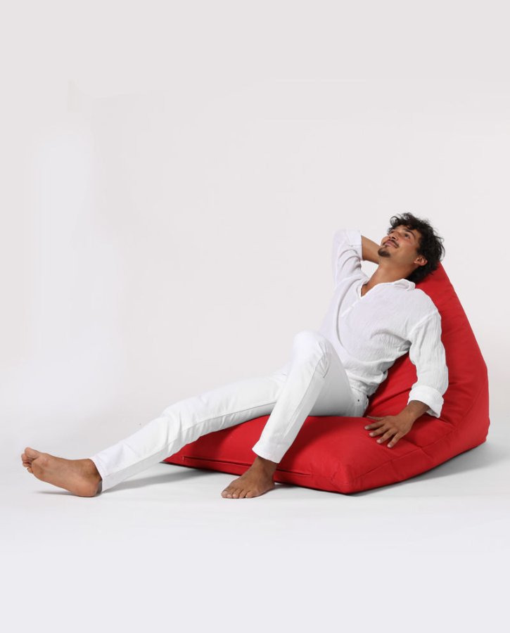 NORDVÄRK Pyramid Big Bed udendrs skkestol - rd polyester