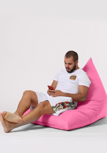 NORDVÄRK Pyramid Big Bed udendrs skkestol - pink polyester