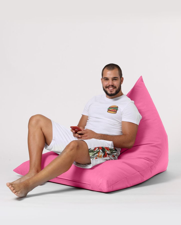 NORDVÄRK Pyramid Big Bed udendrs skkestol - pink polyester