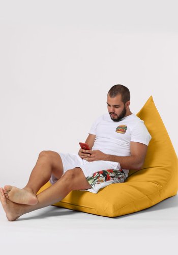 NORDVÄRK Pyramid udendrs skkestol, Large - gul polyester