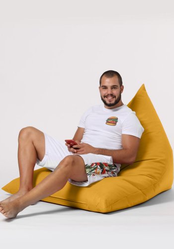 NORDVÄRK Pyramid udendrs skkestol, Large - gul polyester