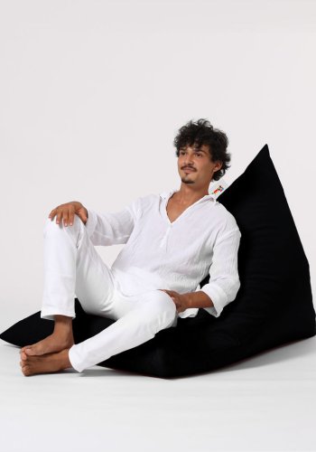 NORDVÄRK Pyramid udendrs skkestol, Large - sort polyester