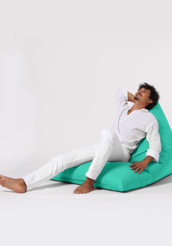 NORDVÄRK Pyramid udendrs skkestol, Large - turkis polyester