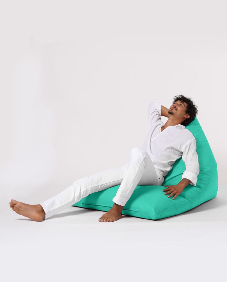 NORDVÄRK Pyramid udendrs skkestol, Large - turkis polyester