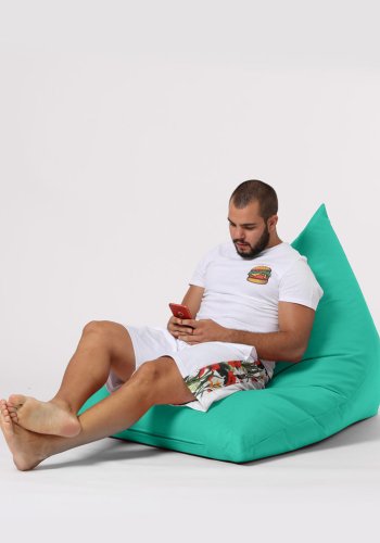 NORDVÄRK Pyramid udendrs skkestol, Large - turkis polyester