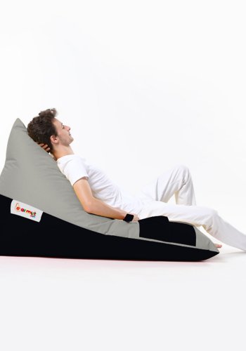 NORDVÄRK Pyramid udendrs skkestol, Large - rgfarvet og sort polyester