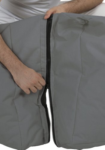 NORDVÄRK Siesta udendrs skkestol/liggestol, foldbar/forlngelse, rektangulr - rgfarvet polyester