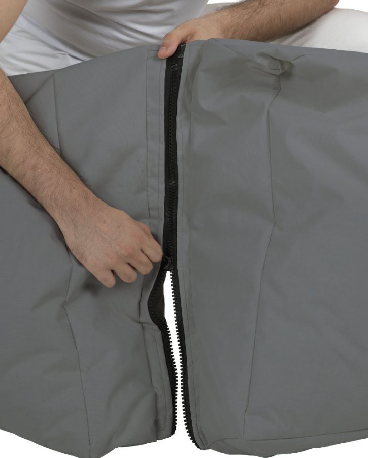 NORDVÄRK Siesta udendrs skkestol/liggestol, foldbar/forlngelse, rektangulr - rgfarvet polyester