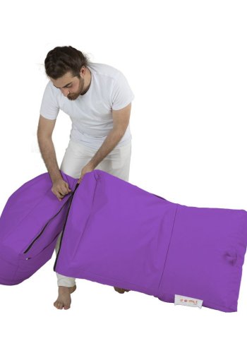 NORDVÄRK Siesta udendrs skkestol/liggestol, foldbar/forlngelse, rektangulr - lilla polyester