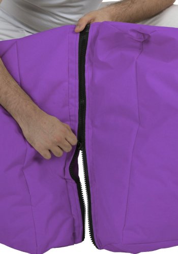 NORDVÄRK Siesta udendrs skkestol/liggestol, foldbar/forlngelse, rektangulr - lilla polyester