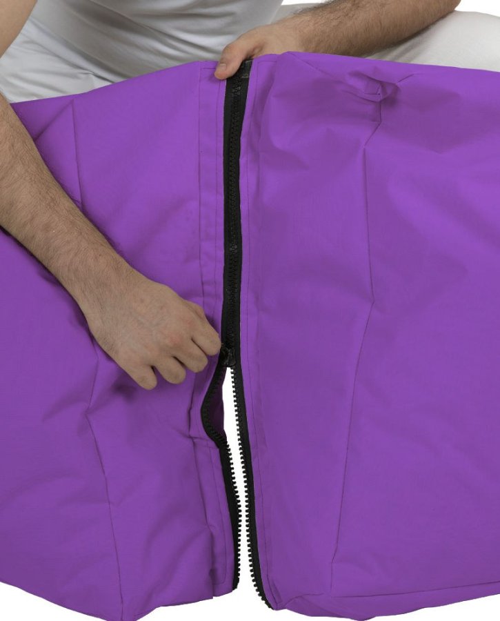 NORDVÄRK Siesta udendrs skkestol/liggestol, foldbar/forlngelse, rektangulr - lilla polyester