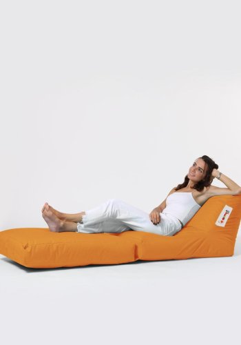 NORDVÄRK Siesta udendrs skkestol/liggestol, foldbar/forlngelse, rektangulr - orange polyester