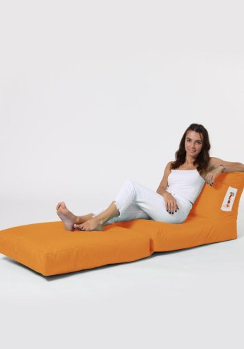NORDVÄRK Siesta udendrs skkestol/liggestol, foldbar/forlngelse, rektangulr - orange polyester