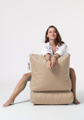 NORDVÄRK Siesta udendrs skkestol/liggestol, foldbar/forlngelse, rektangulr - mink polyester