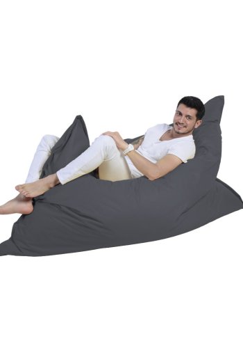 NORDVÄRK Kmpe udendrs skkestol, rektangulr - rgfarvet polyester (140x180)