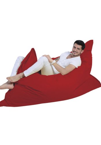 NORDVÄRK Kmpe udendrs skkestol, rektangulr - rd polyester (140x180)