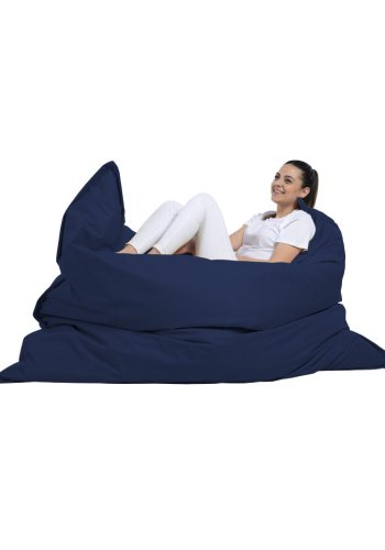 NORDVÄRK Giant udendrs pude skkestol - mrkebl polyester (140x180)