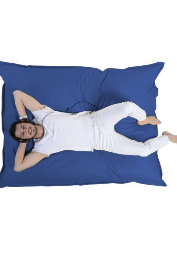 NORDVÄRK Kmpe udendrs skkestol, rektangulr - bl polyester (140x180)