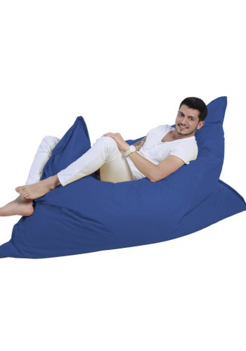 NORDVÄRK Kmpe udendrs skkestol, rektangulr - bl polyester (140x180)