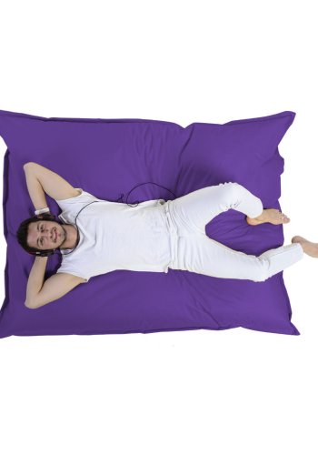 NORDVÄRK Kmpe udendrs skkestol, rektangulr - lilla polyester (140x180)