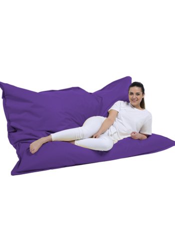 NORDVÄRK Kmpe udendrs skkestol, rektangulr - lilla polyester (140x180)