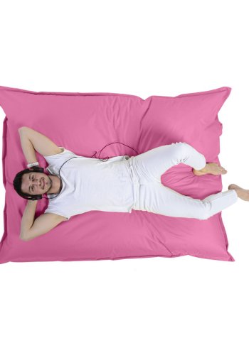 NORDVÄRK Giant udendrs pude skkestol - pink polyester (140x180)