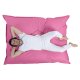 NORDVÄRK Giant udendrs pude skkestol - pink polyester (140x180)