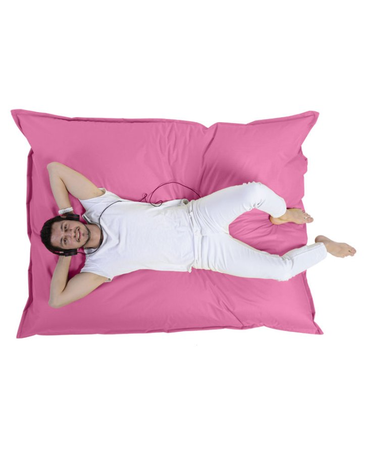 NORDVÄRK Giant udendrs pude skkestol - pink polyester (140x180)