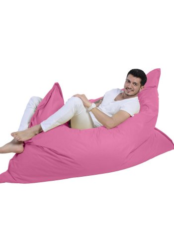 NORDVÄRK Giant udendrs pude skkestol - pink polyester (140x180)