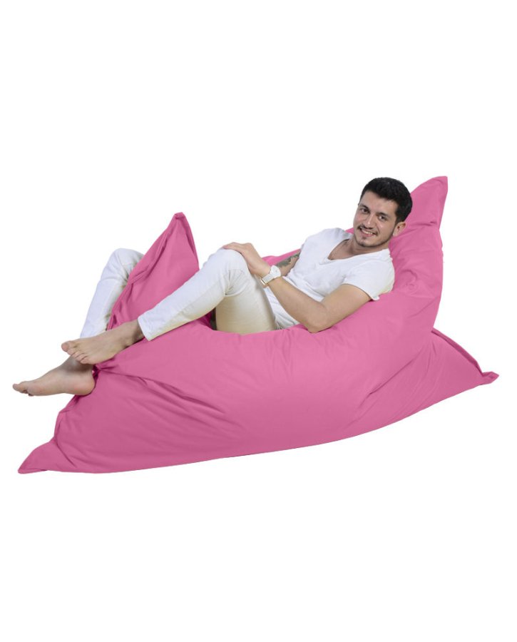NORDVÄRK Giant udendrs pude skkestol - pink polyester (140x180)