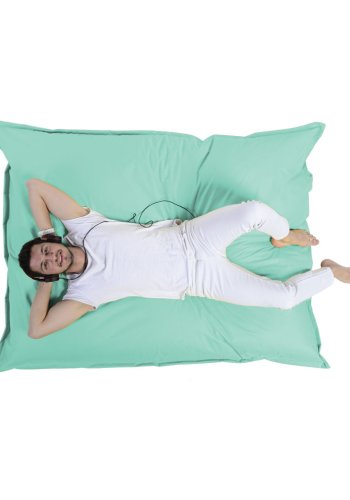 NORDVÄRK Kmpe udendrs skkestol, rektangulr - turkis polyester (140x180)