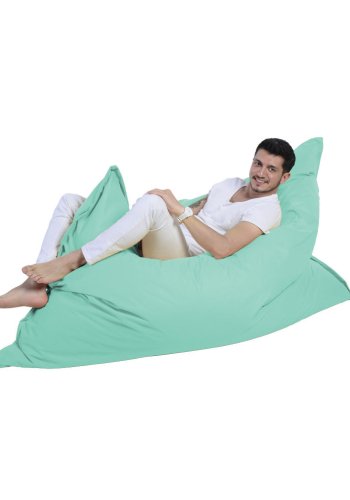 NORDVÄRK Kmpe udendrs skkestol, rektangulr - turkis polyester (140x180)