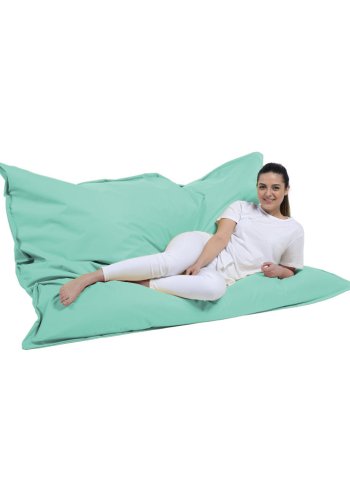 NORDVÄRK Kmpe udendrs skkestol, rektangulr - turkis polyester (140x180)