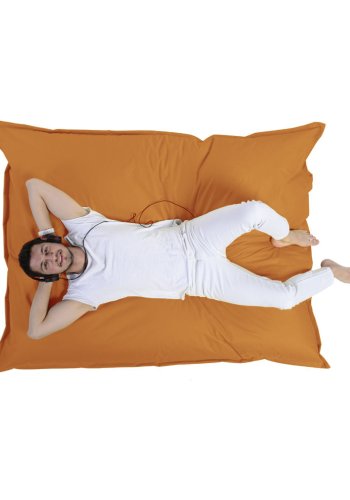 NORDVÄRK Kmpe udendrs skkestol, rektangulr - orange polyester (140x180)