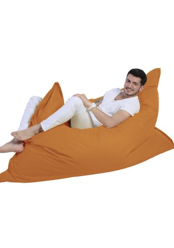 NORDVÄRK Kmpe udendrs skkestol, rektangulr - orange polyester (140x180)