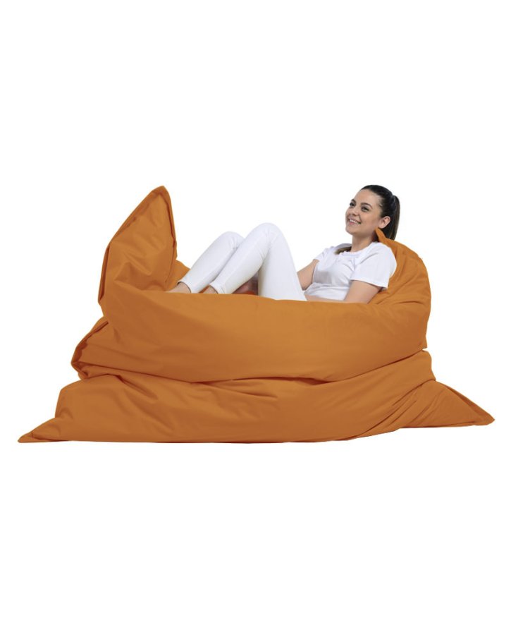 NORDVÄRK Kmpe udendrs skkestol, rektangulr - orange polyester (140x180)