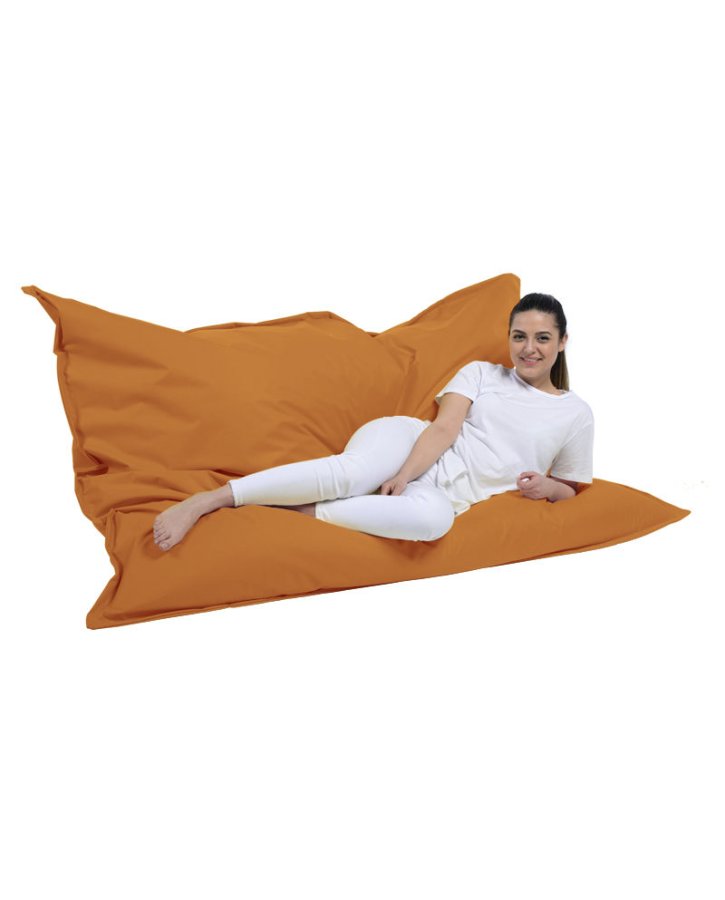 NORDVÄRK Kmpe udendrs skkestol, rektangulr - orange polyester (140x180)