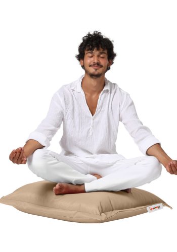 NORDVÄRK udendrs gulvpude, kvadratisk - mink polyester (70x70)